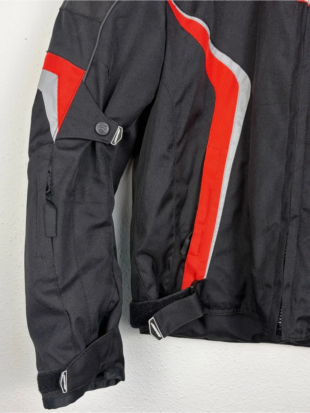 AGVSPORT Hydrobloc Motorcycle Jacket Men XL Armored Black Red Riding Biker